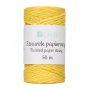 Sznurek papierowy dpCraft skręcany Żółty, 50m - 2